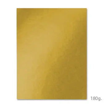 Cartolina Amarelo Ouro Neutral A4 180g, 100 folhas para artes e projetos, papel de alta qualidade para criações artísticas.