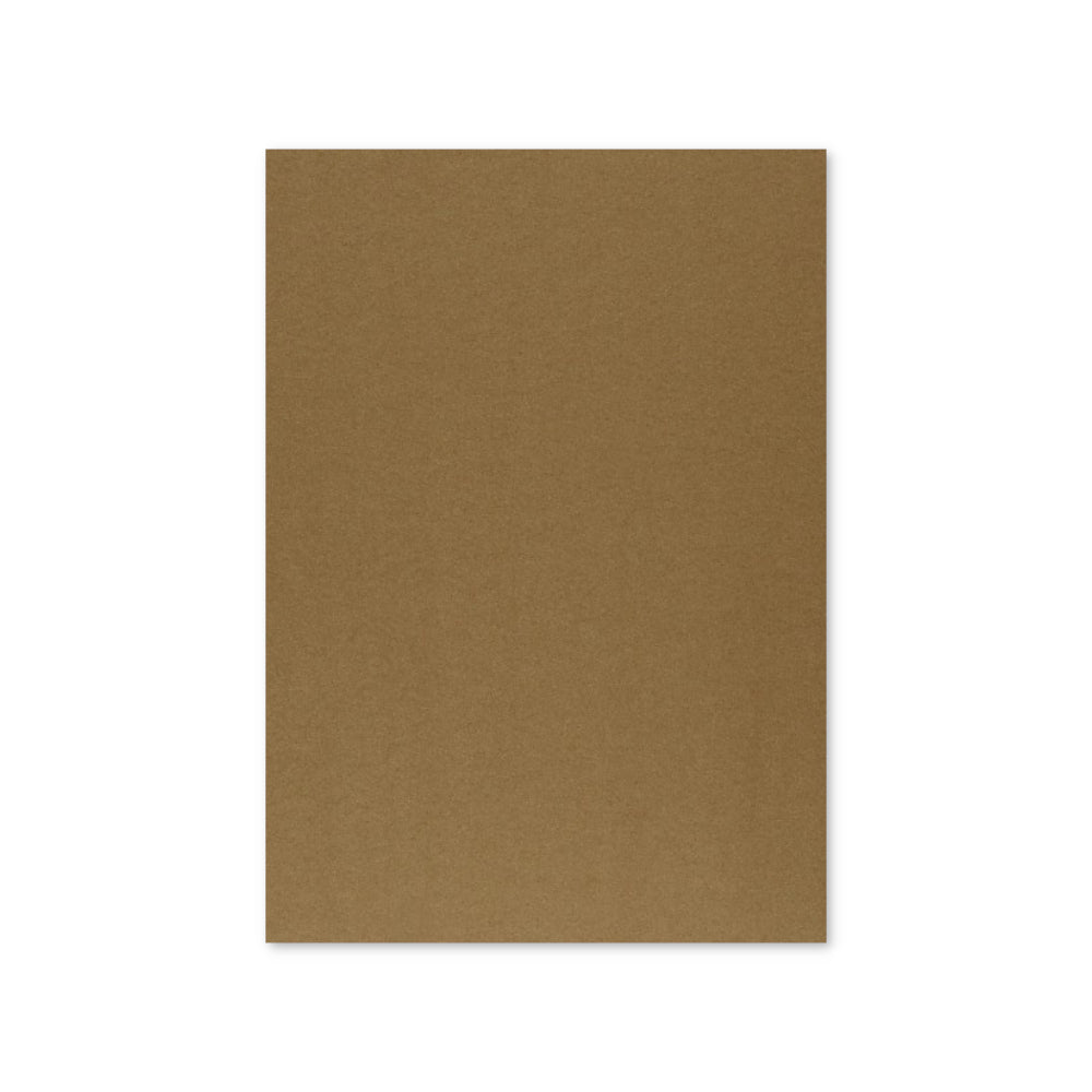 Cartolina castanho terra Neutral 50x65cm, 250g, 10 folhas para artesanato, superfície resistente e de cor natural.