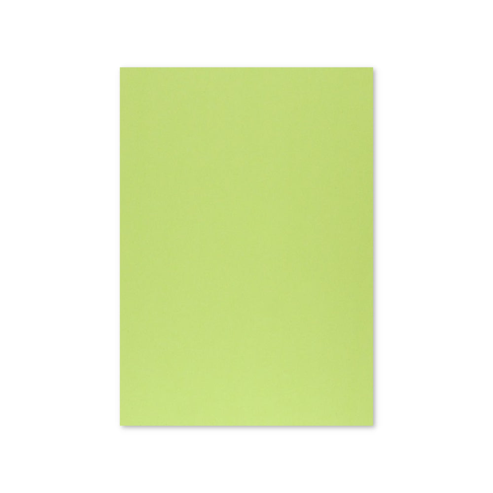 Cartolina verde limão Neutral 50x65cm, papel de 250g para artesanato e projetos criativos, vista da cartolina sobre fundo branco