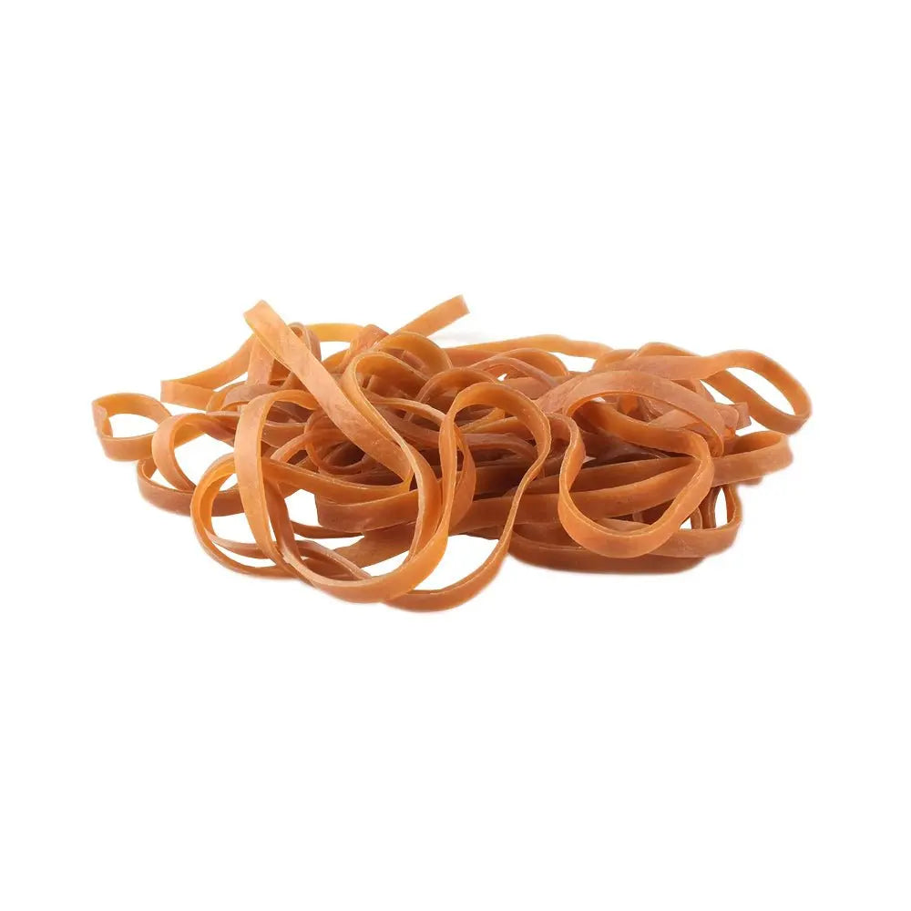 Elásticos Neutral 04x160mm Nº104, pacote com 1kg, utilizados para fixação e amarração em diversas aplicações.