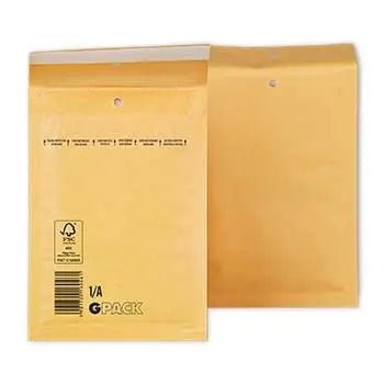 Envelope almofadado Kraft 100x165mm, pacote com 10 unidades, marca Neutral, para envio seguro e proteção de itens.
