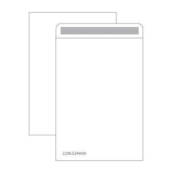 Envelopes C4 brancos Autodex, 229x324mm, 100g, pacote com 50 unidades, feitos pela marca Neutral.