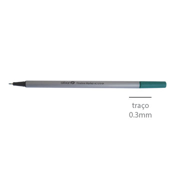 Marcador fino verde Neutral de 0,3mm para detalhes e escrita, caneta para desenhos precisos e trabalhos artísticos.