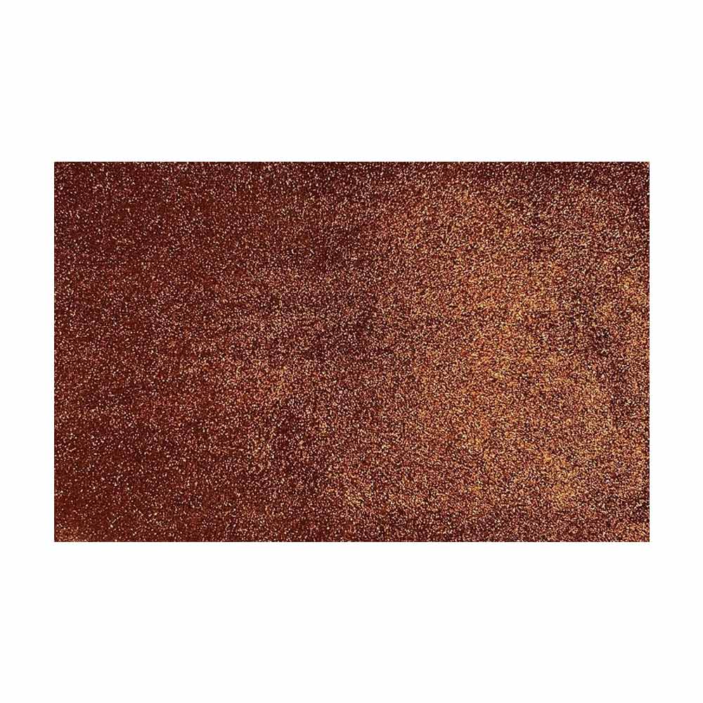 Placa de cor Musgami Castanho Glitter, 50x70cm, para decoração e revestimento, com acabamento brilhante e textura natural.