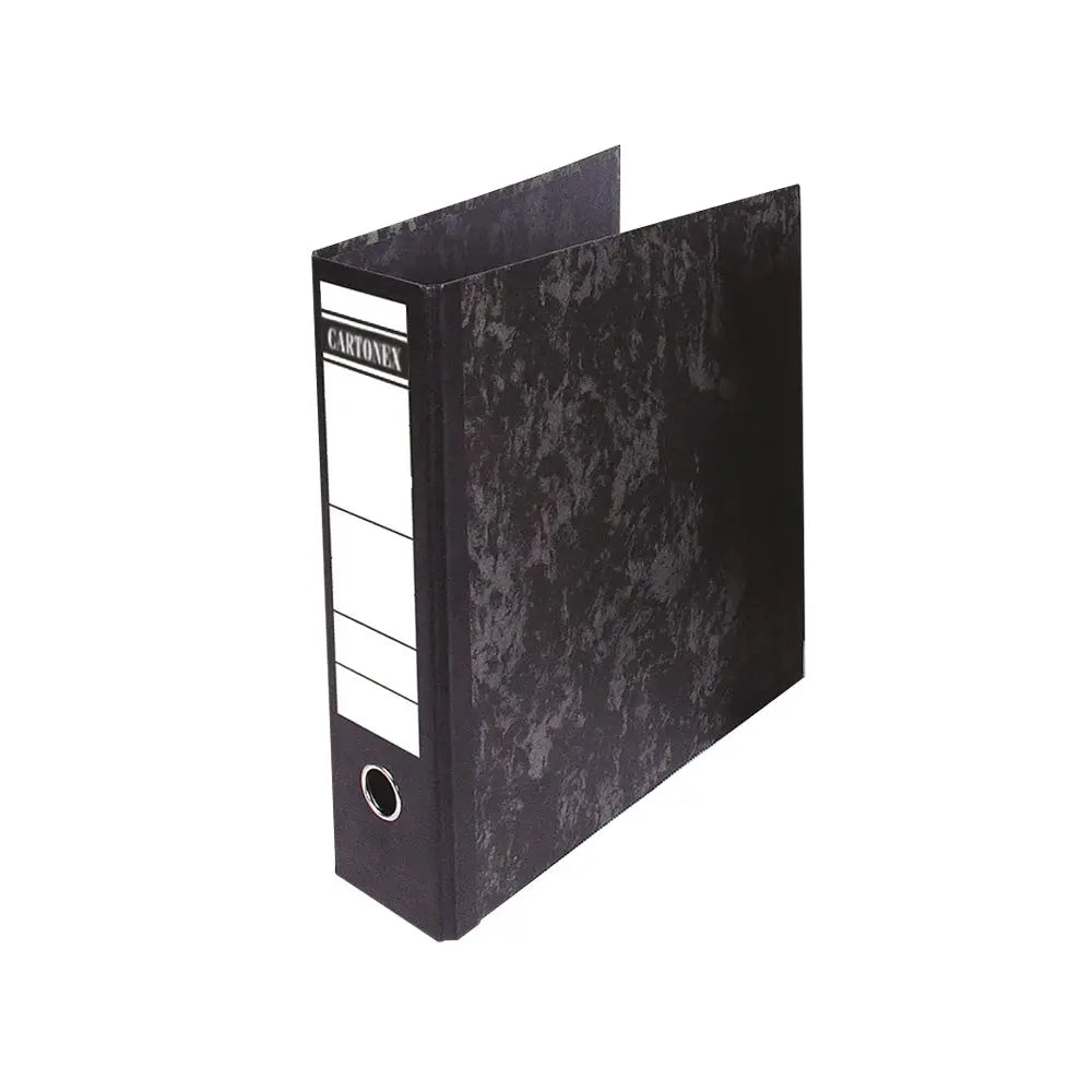 Pasta arquivo preta Almaco L80 sem caixa, para organização de documentos, tamanho 350x290 mm, marca Neutral