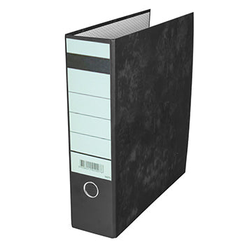 Pasta arquivo Neutral L80 com acabamento marmoreado preto, tamanho 310x290cm, sem caixilho para organização de documentos