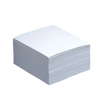 Recarga de papel em bloco cubo com 840 folhas de 90x90mm da marca Neutral, ideal para bancos e escritórios.