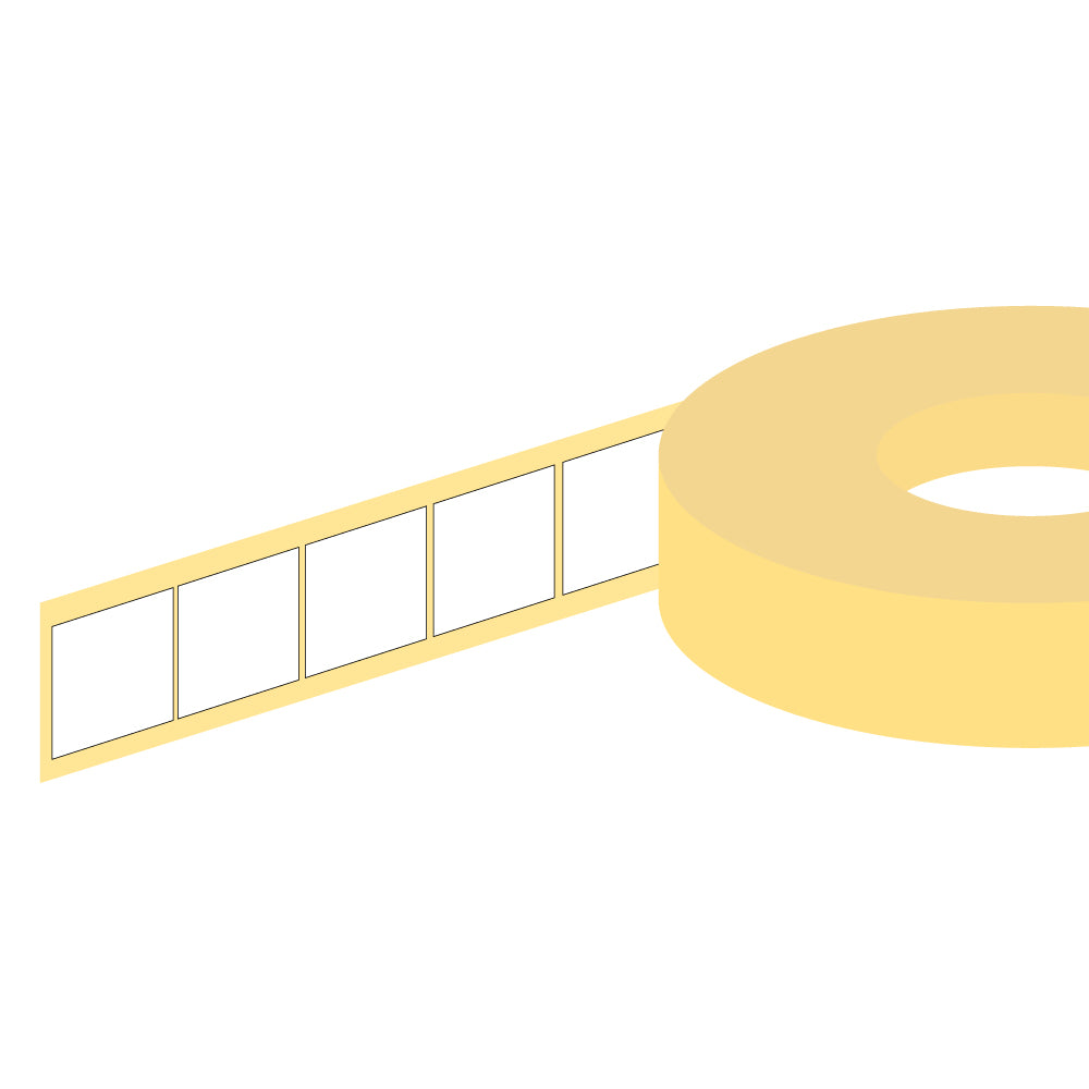 Etiquetas térmicas Neutral 035x26mm com capa, Rolo com 1500 unidades, impressas para identificação e armazenamento.