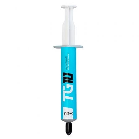 Pasta térmica Nox TG-10 de 10g, alta condutividade, usada em coolers e componentes eletrônicos.