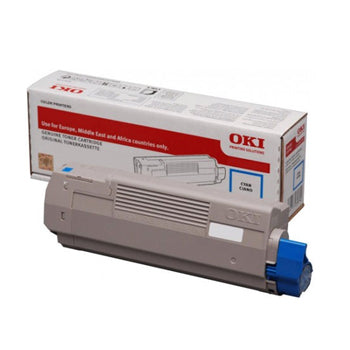 Toner azul original Oki 46490403 para impressoras, alta qualidade, capacidade para 1500 páginas, compatível com impressoras Oki.
