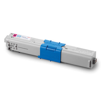 Toner magenta original Oki 44469723 para impressoras, alta performance, capacidade para 5000 páginas, em embalagem padrão.