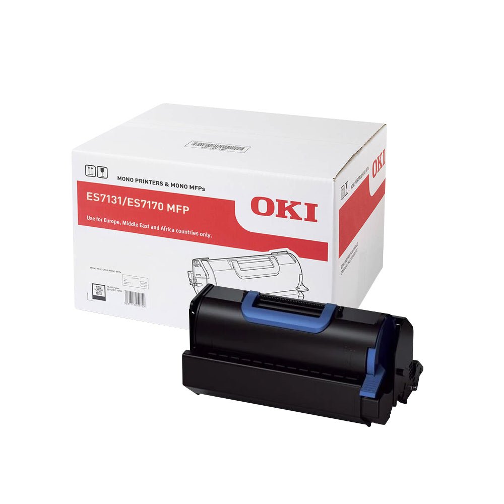 Toner Oki Preto 45460502 original para impressoras, alta performance, capacidade de 36.000 páginas, compatível com modelos Oki