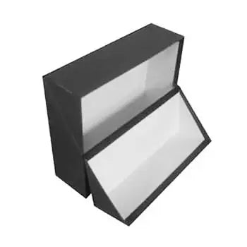 Caixa de arquivo francesa preta 365x280x100mm, resistente para organização de documentos, marca Outros