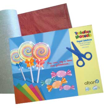 Bluepixel Equipamentos e Serviços Informáticos Lda | Papel Celofane Sortido 24x31cm - Bloco com 20 Folhas Outros Celofane