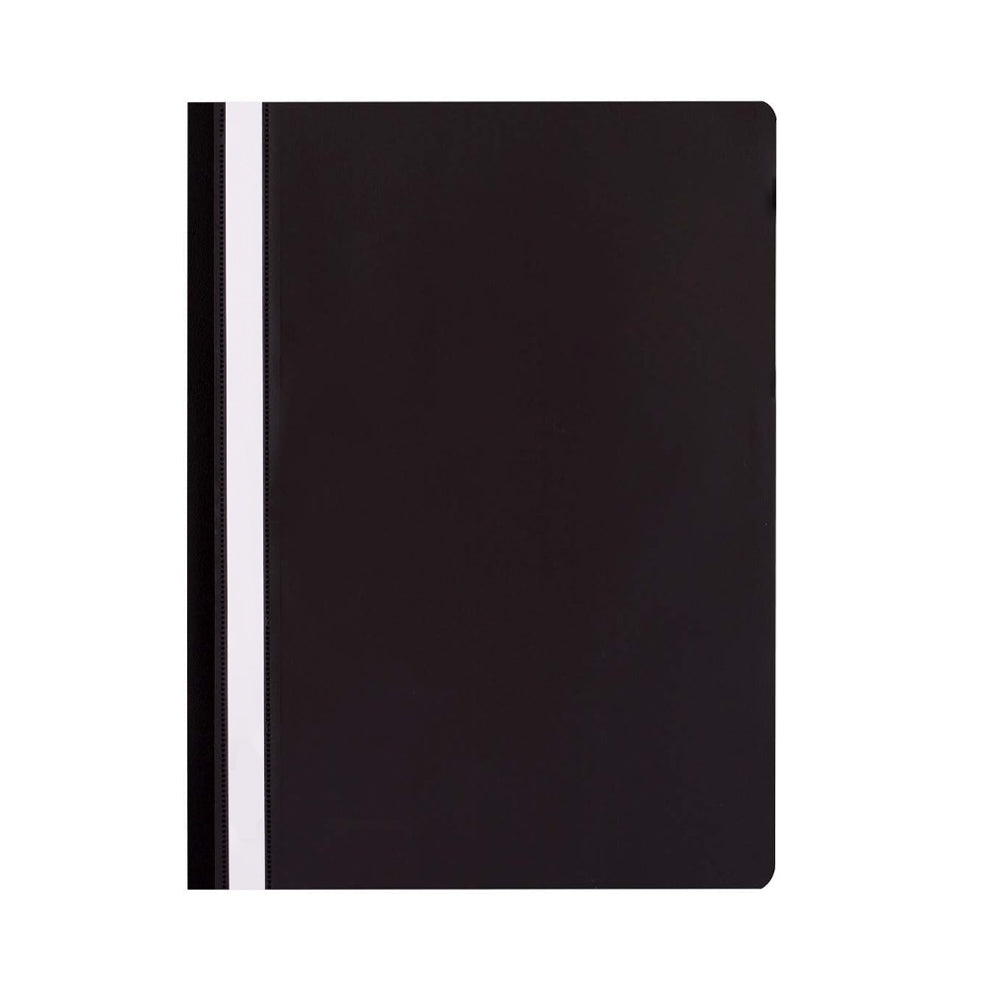 Classificador de capas transparentes pretas, unidade para organização de documentos, produto da marca Outros.