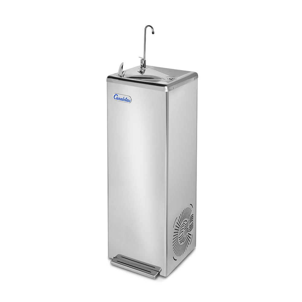 Bebedouro Água Fria Torneira Pedal 1 Filtro Inox