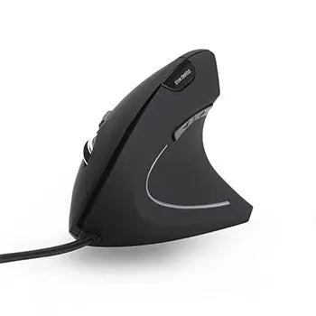 Rato ergonômico vertical com fio na cor preta, produto da marca Outros, voltado para uso confortável e preciso.