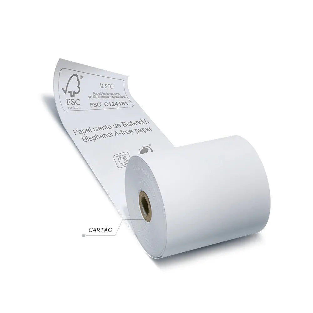 Rolos de papel térmico 80x70mm, kit com 10 unidades, produto da marca Outros, para impressoras de recibos.