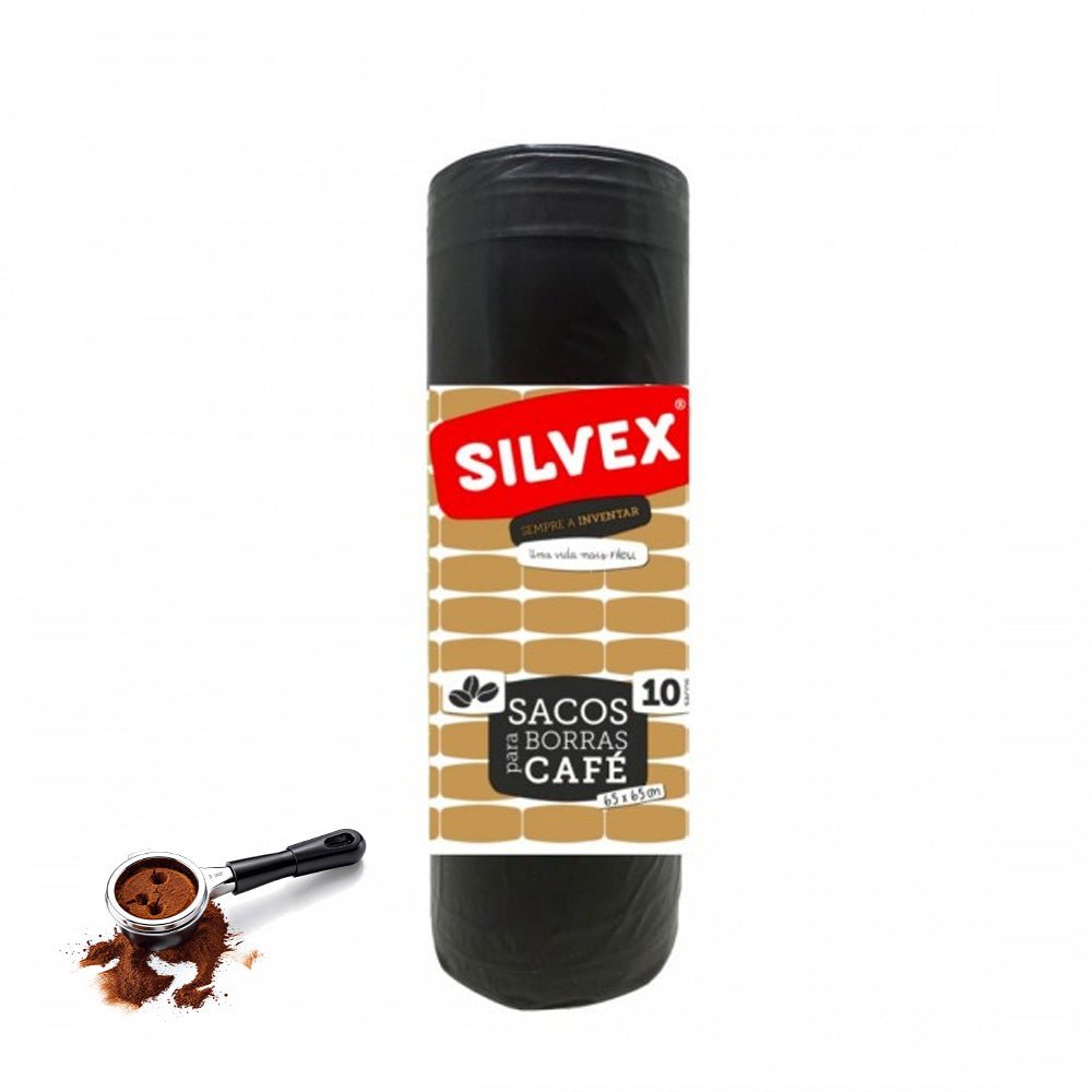 Sacos de lixo de 50L para borras de café, tamanho 65x65cm, pacote com 10 unidades, marca Outros, resistentes e práticos