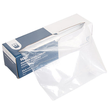 Sacos pasteleiro descartáveis de 53,5cm, pacote com 100 unidades, fácil de usar e prático para decoração de bolos.