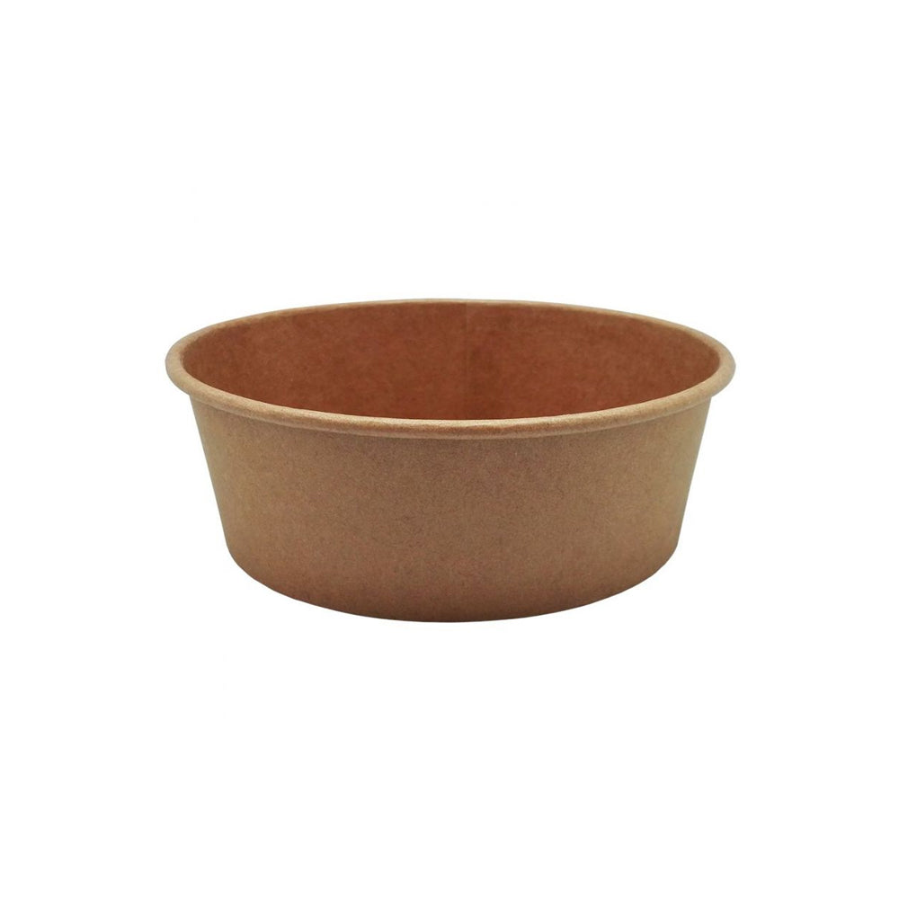 Saladeiras de 1100ml Kraft com cartão redondo de 185mm, pacote com 50 unidades, feitas por marca Outros