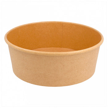 Saladeiras Kraft de 1300ml, embalagem agrícola com 50 unidades, diâmetro de 18cm, feitas por Outros.