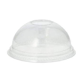 Tampa PET redonda transparente de 9,5cm para copos, kit com 50 unidades, marca Papstar, ideal para bebidas e eventos.