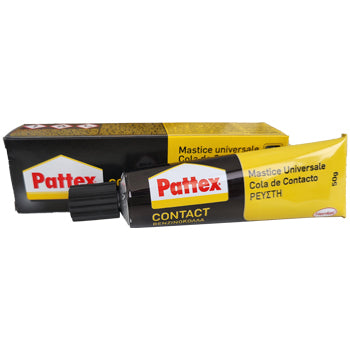 Cola de contato Pattex 50g, cola forte para diversos materiais, ideal para bricolagem e reparos domésticos