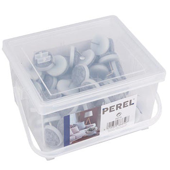 Bluepixel Equipamentos e Serviços Informáticos Lda | Feltros Anti-Riscos Redondos 24mm - Pack com 80 Unidades Perel Proteção de Superfícies
