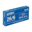 Agrafos Rapid 26/6 para prender até 20 folhas, caixa com 5000 unidades, utilizados para escritórios e papelaria