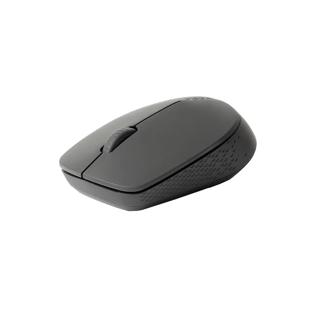Rato wireless M100 Silent da Rapoo, cinza, com design ergonômico, ideal para trabalho silencioso e confortável.