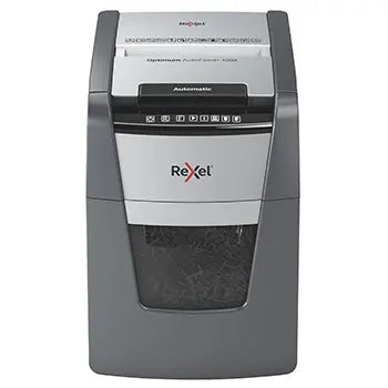 Bluepixel Equipamentos e Serviços Informáticos Lda | Destruidora de Papel Rexel Auto+100X, 4x28mm, 100 Folhas Rexel Corte Partículas