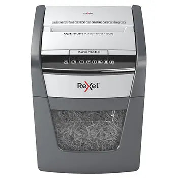 Bluepixel Equipamentos e Serviços Informáticos Lda | Destruidora de Partículas Rexel Auto+50X P4, 4x28mm, 50Folhas Rexel Corte Partículas
