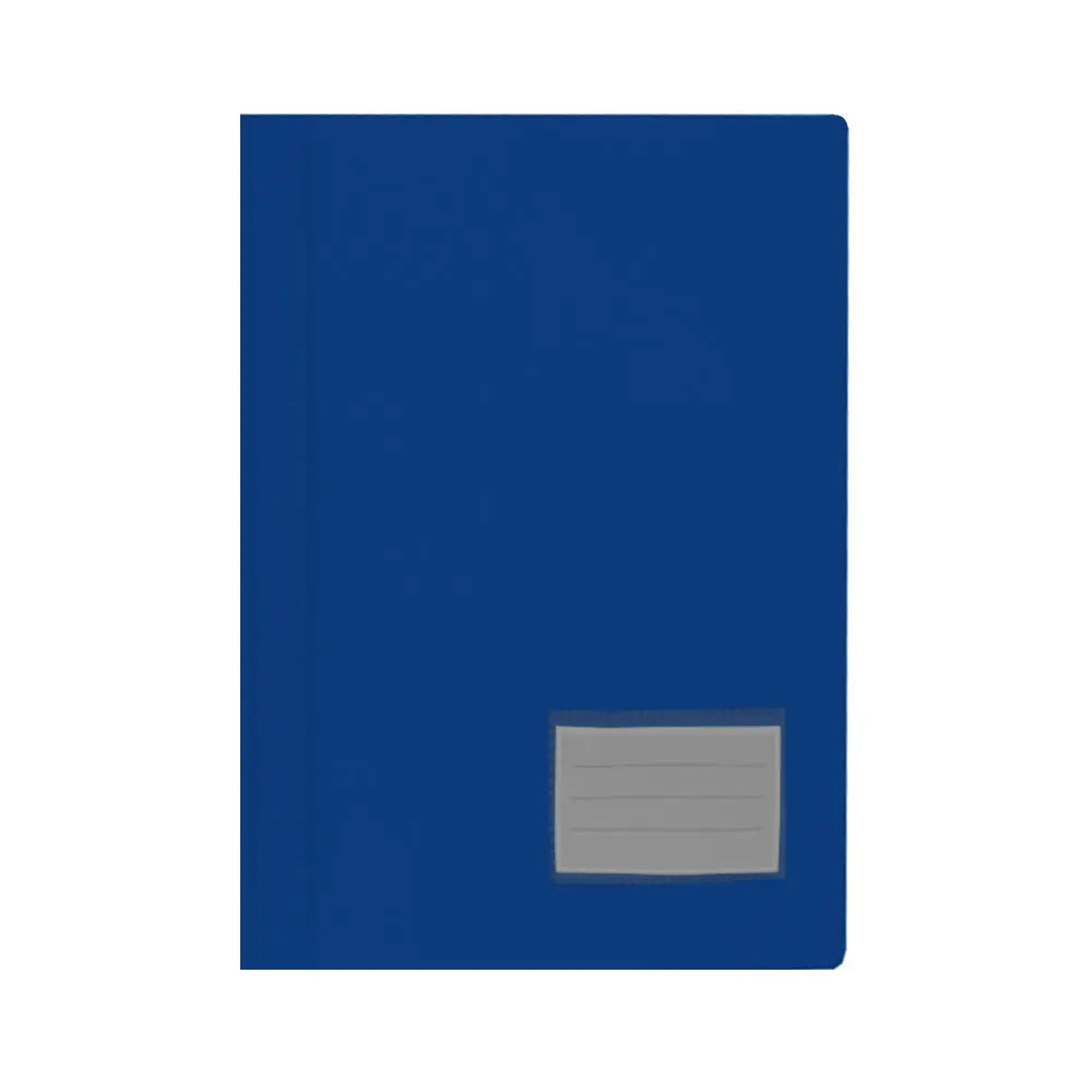 Classificador Roma Capa Opaca Azul com etiqueta, resistente e organizado, ideal para documentos e arquivos.