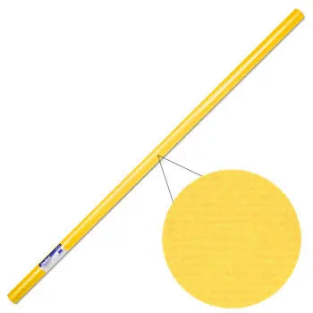 Rolo de papel kraft amarelo Sadipal, 1x3m, 70g, ideal para artesanato e embalagens, com detalhes visíveis na imagem.