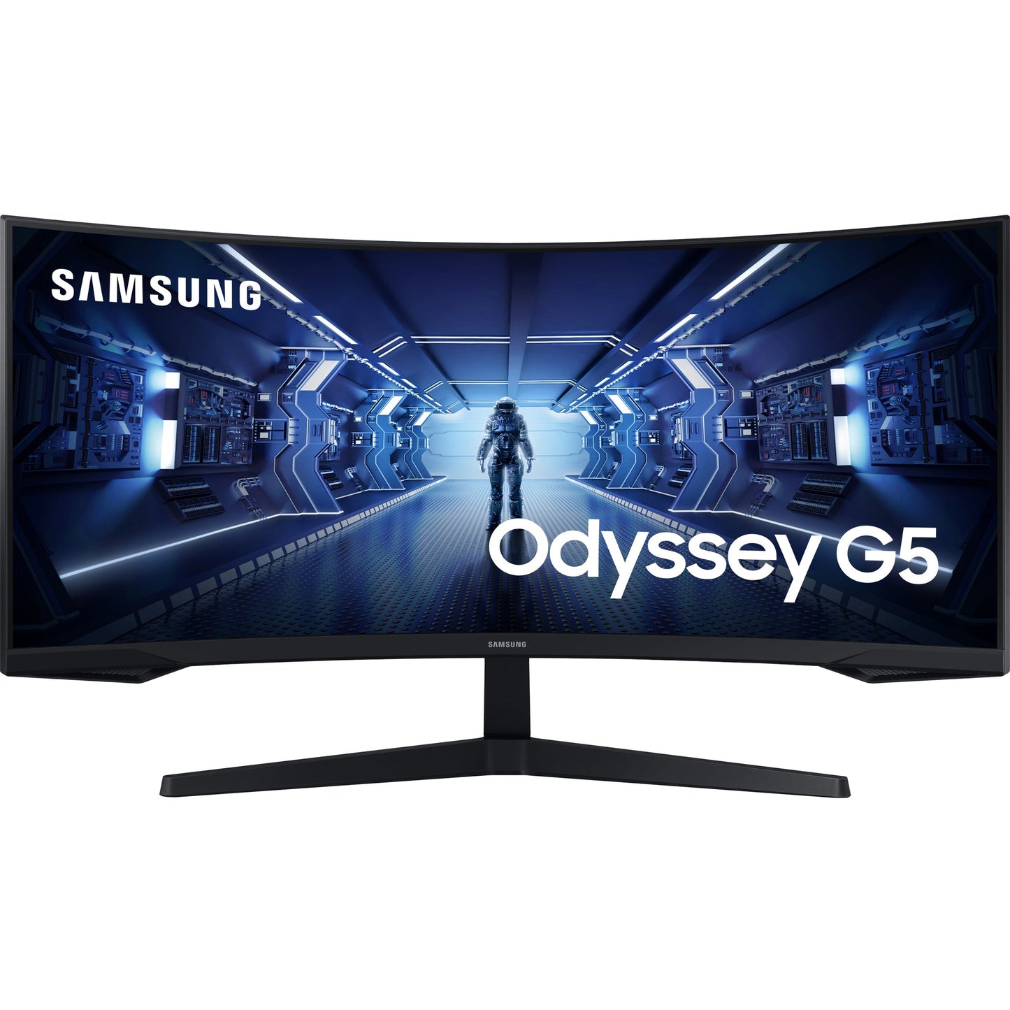 Monitor Samsung LC34G55TWWPXEN de 34 polegadas UWQHD, tela VA, 165Hz, DisplayPort, ideal para jogos e uso diário.
