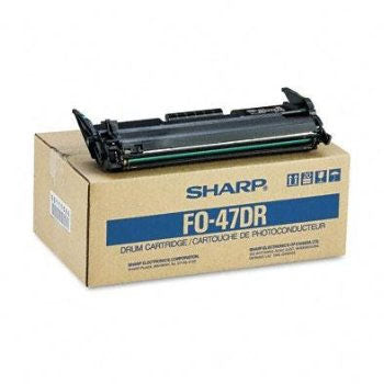 Tambor Sharp FO-47DR original para impressoras laser Sharp, mostrado em destaque na imagem.