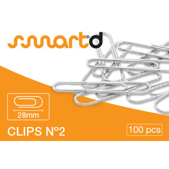 Bluepixel Equipamentos e Serviços Informáticos Lda | Clips N 02 28mm SmartD CX100 - Fixação e Organização Fácil SmartD Clips e Molas