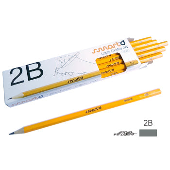 Bluepixel Equipamentos e Serviços Informáticos Lda | Lápis Grafite 2B SmartD Caixa com 12 Unidades | Escrita e Desenho SmartD Lápis