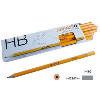 Bluepixel Equipamentos e Serviços Informáticos Lda | Lápis Grafite HB SmartD Caixa com 12 Unidades | Escrita e Desenho SmartD Lápis