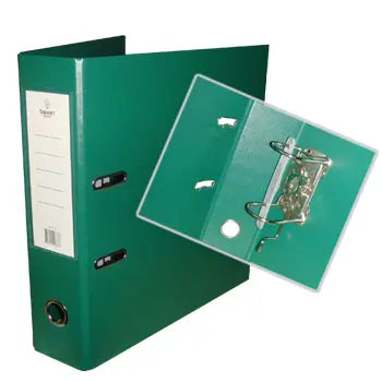 Pasta arquivo grande SmartD de polipropileno verde, 310x285mm, usada para organização e armazenamento de documentos.