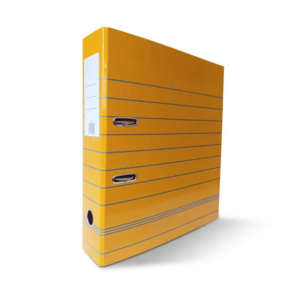 Pasta arquivo SmartD L80 320x280 com riscadas amarelas para organização de documentos.