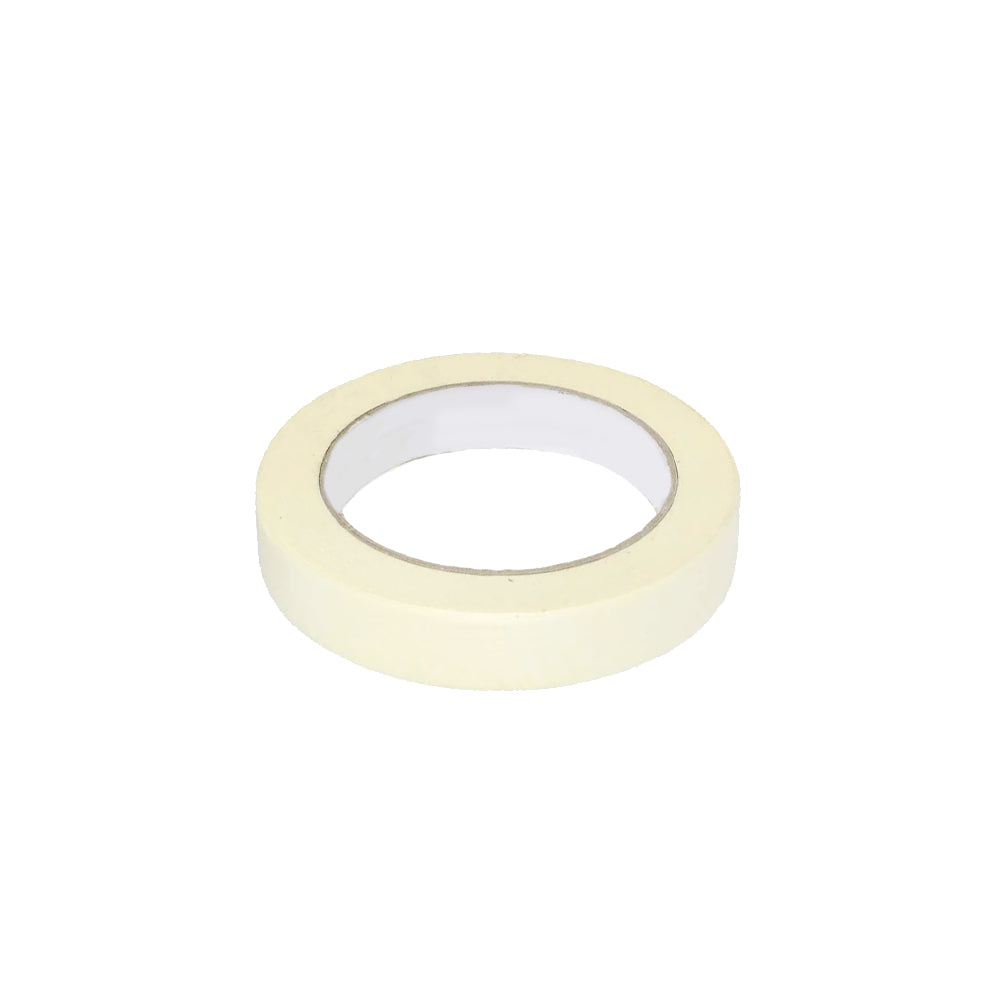 Fita adesiva crepe SmartD, 24mm x 50m, usada para artesanato e reparos, com superfície marrom e fita resistente