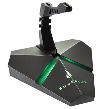 Hub Surefire Axis, suporte para cabos de jogos com 3 portas USB-A, 1 porta Micro SD e iluminação RGB, ideal para gamers.