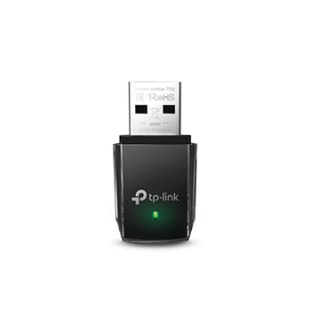 Adaptador USB Wi-Fi Dual Band AC1300 TP-Link Archer T3U com velocidade de 867Mbps, compatível com redes wireless.