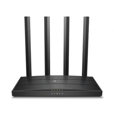 Roteador Wi-Fi TP-LINK Archer C80 AC1900 dual band com portas Gbit e tecnologia MU-MIMO, vista frontal do roteador.