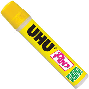 Cola líquida UHU Pen 50ml para artesanato e papel, aplicador fino e preciso, ideal para projetos criativos e trabalhos manuais.