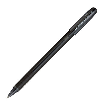 Esferográfica Uni Jetstream SX101 preta, caneta com ponta de 0,7mm, escrita suave e fluida, ideal para escrita diária.