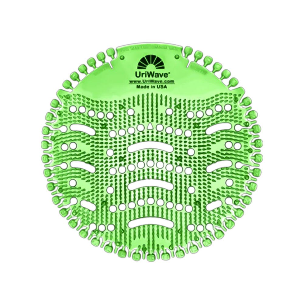 Tapete desinfetante para urinol Uriwave Cucumber Melon verde, proteção e higiene para WC sanitários.