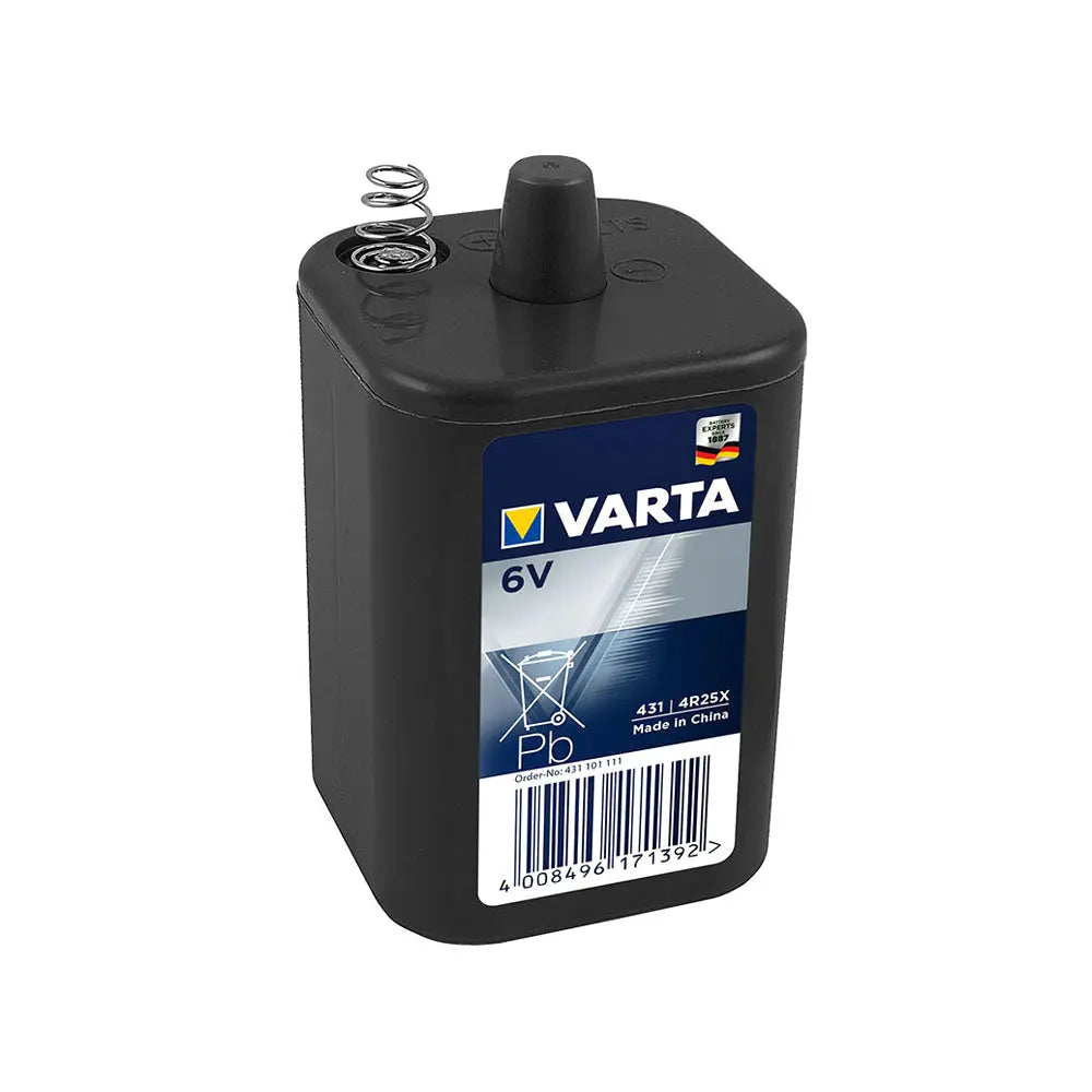 Pilhas Varta Zinc Carbon V431 6V 8100mAh, unidade de pilha de alta capacidade, ideal para aparelhos eletrônicos.